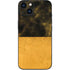 Black and Gold Split Marble iPhone 15 Skin
