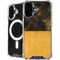 Black and Gold Split Marble iPhone 16 MagSafe Case