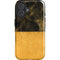 Black and Gold Split Marble iPhone 16 Plus Magsafe Impact Case