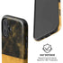 Black and Gold Split Marble iPhone 16 Plus Magsafe Impact Case