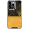 Black and Gold Split Marble iPhone 16 Pro Clear Case