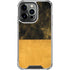 Black and Gold Split Marble iPhone 16 Pro Clear Case