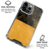 Black and Gold Split Marble iPhone 16 Pro Clear Case