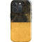 Black and Gold Split Marble iPhone 16 Pro Impact Case