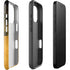 Black and Gold Split Marble iPhone 16 Pro Impact Case
