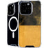 Black and Gold Split Marble iPhone 16 Pro MagSafe Case