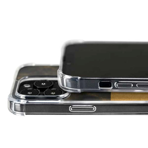 Black and Gold Split Marble iPhone 16 Pro MagSafe Case