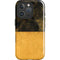 Black and Gold Split Marble iPhone 16 Pro Magsafe Impact Case