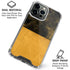 Black and Gold Split Marble iPhone 16 Pro Max Clear Case