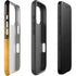 Black and Gold Split Marble iPhone 16 Pro Max Impact Case