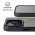 Black and Gold Split Marble iPhone 16e Kickstand Case