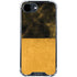 Black and Gold Split Marble iPhone 16e Clear Case