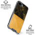 Black and Gold Split Marble iPhone 16e Clear Case
