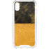 Black and Gold Split Marble iPhone XS Clear Case