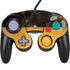 Black and Gold Split Marble Nintendo Skins