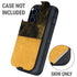 Black and Gold Split Marble Otterbox Defender iPhone Skin