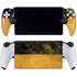 Black and Gold Split Marble PlayStation PS5 Skins