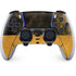 Black and Gold Split Marble PlayStation PS5 Skins