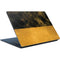 Black and Gold Split Marble Surface Laptop Skin