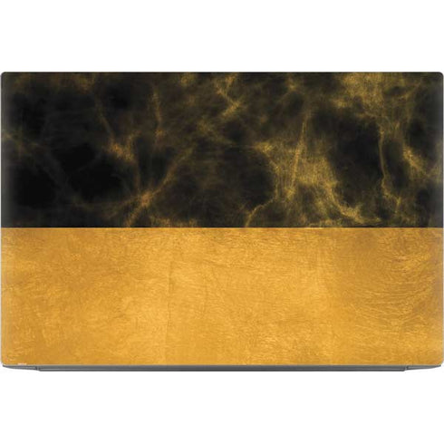 Black and Gold Split Marble Dell XPS Skin