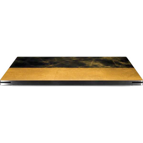 Black and Gold Split Marble Dell XPS Skin