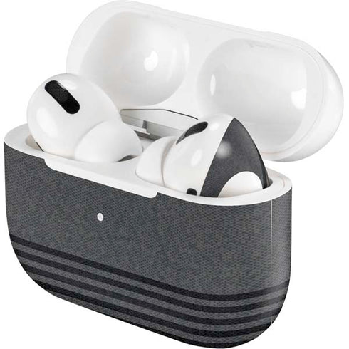 Black and Grey Stripes AirPods Skins