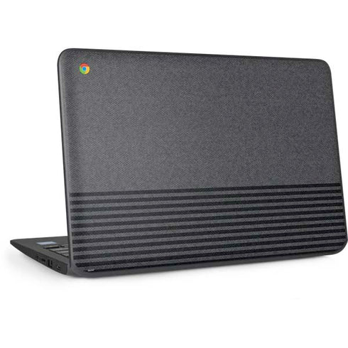 Black and Grey Stripes HP Chromebook Skin