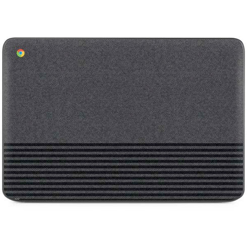Black and Grey Stripes HP Chromebook Skin