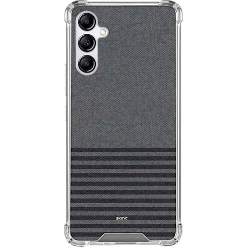Black and Grey Stripes Gabb Phone 4 Clear Case