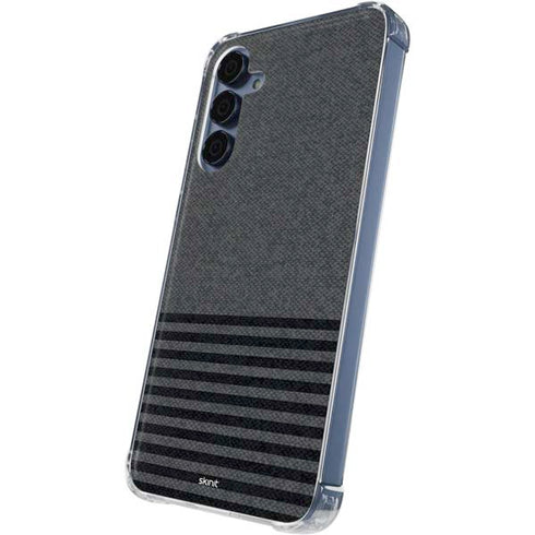 Black and Grey Stripes Galaxy A35 5G Clear Case