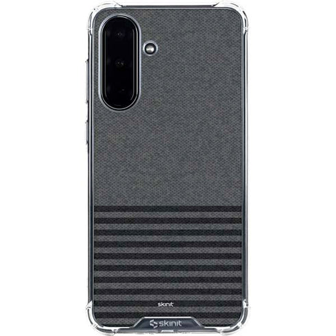 Black and Grey Stripes Galaxy A36 5G Clear Case