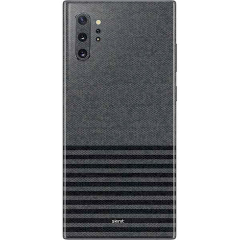 Black and Grey Stripes Galaxy Note 10 Plus Skin