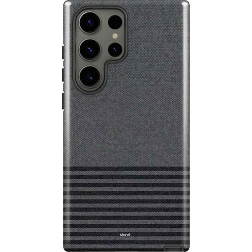Black and Grey Stripes Galaxy S23 Ultra Pro Case