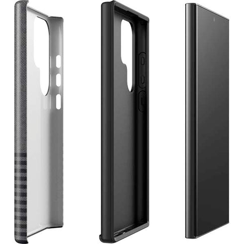 Black and Grey Stripes Galaxy S23 Ultra Pro Case