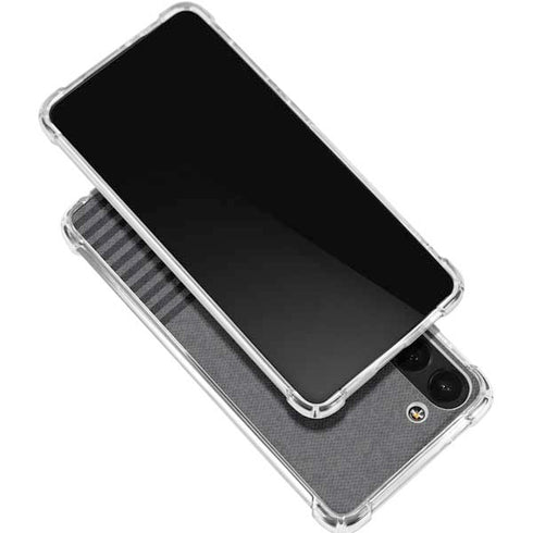 Black and Grey Stripes Galaxy S24 FE Clear Case