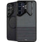 Black and Grey Stripes Galaxy S24 FE Kickstand Case