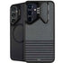 Black and Grey Stripes Galaxy S24 Kickstand Case