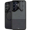 Black and Grey Stripes Galaxy S25 Kickstand Case