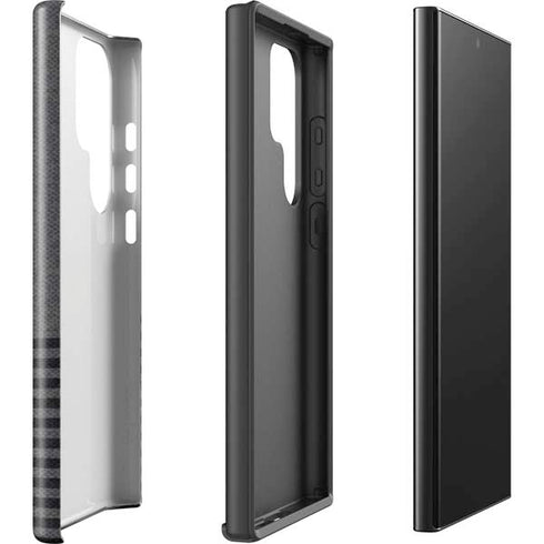 Black and Grey Stripes Galaxy S25 Ultra Impact Case
