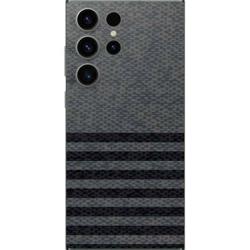 Black and Grey Stripes Galaxy S25 Ultra Skin