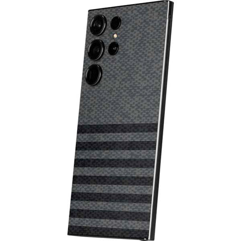 Black and Grey Stripes Galaxy S25 Ultra Skin
