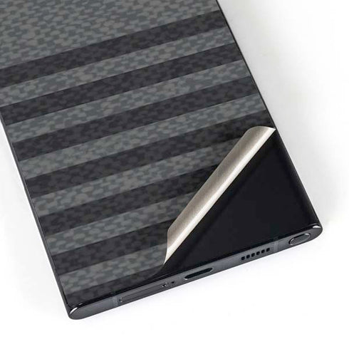 Black and Grey Stripes Galaxy S25 Ultra Skin