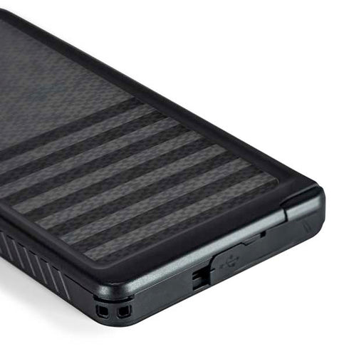 Black and Grey Stripes Galaxy S24 Ultra Waterproof Case