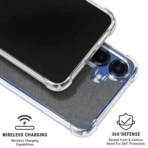Black and Grey Stripes Galaxy S25 Clear Case