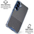 Black and Grey Stripes Galaxy S25 Clear Case