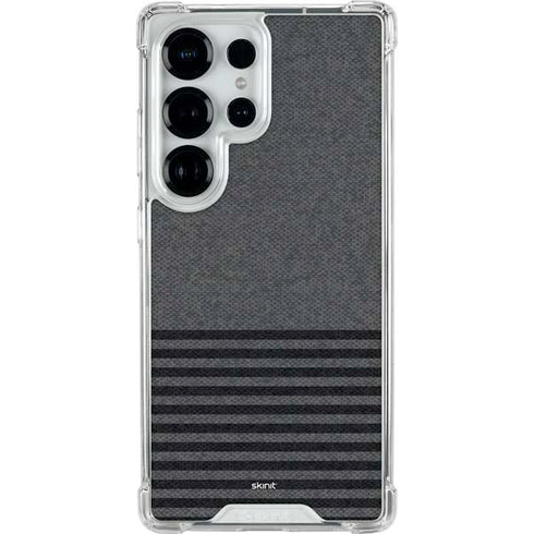 Black and Grey Stripes Galaxy S25 Ultra Clear Case
