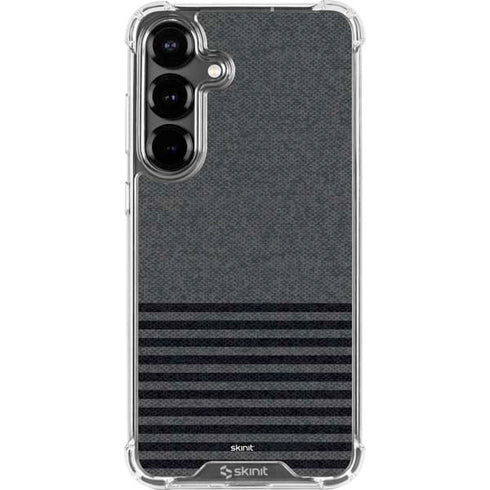 Black and Grey Stripes Galaxy S26 Clear Case
