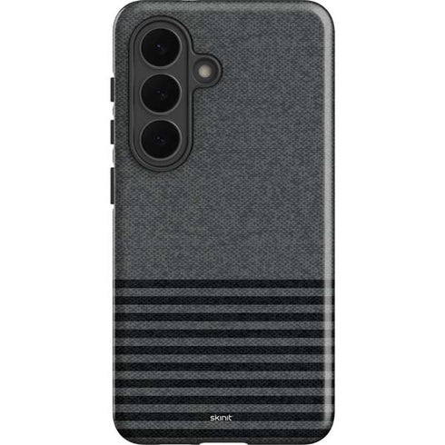 Black and Grey Stripes Galaxy S26 Impact Case