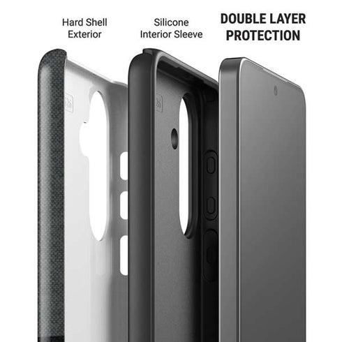 Black and Grey Stripes Galaxy S26 Impact Case