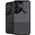 Black and Grey Stripes Galaxy S26 Kickstand Case